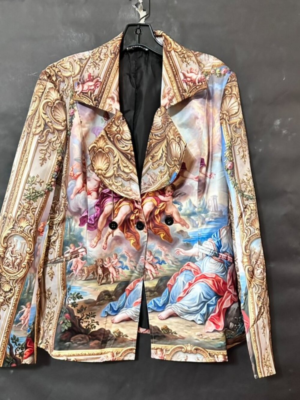 Conceptual Subculture Custom Bespoke Baroque Satin Blazer Size Large Rococo Myth - Picture 7 of 16